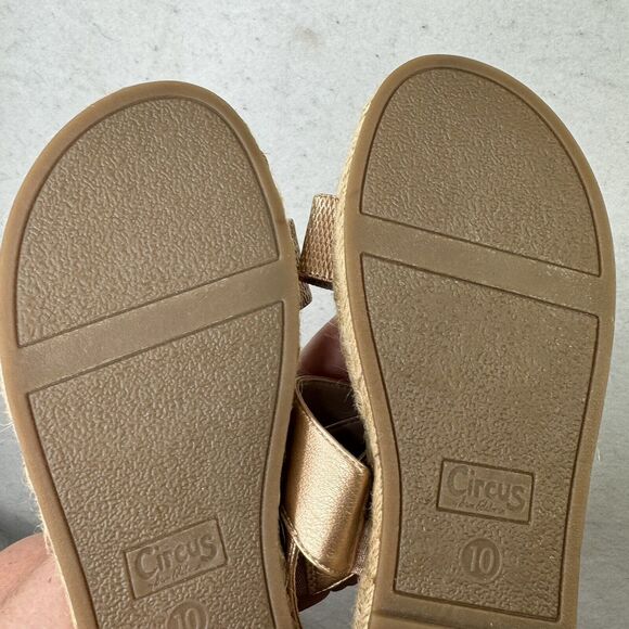 Circus Sam Edelman Maypol Rose Gold Espadrille Sandal Shoe‎ Women’s Size 10 - Picture 7 of 12